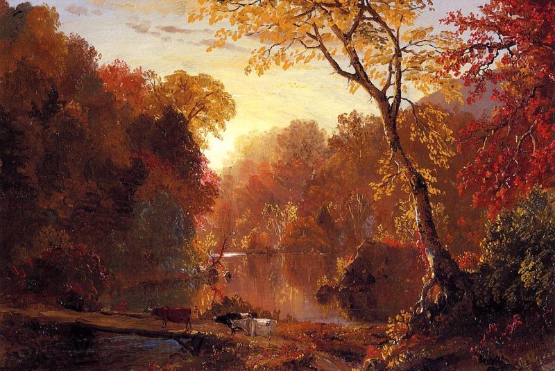 Frederic Edwin Church Autumn in North America Norge oil painting art